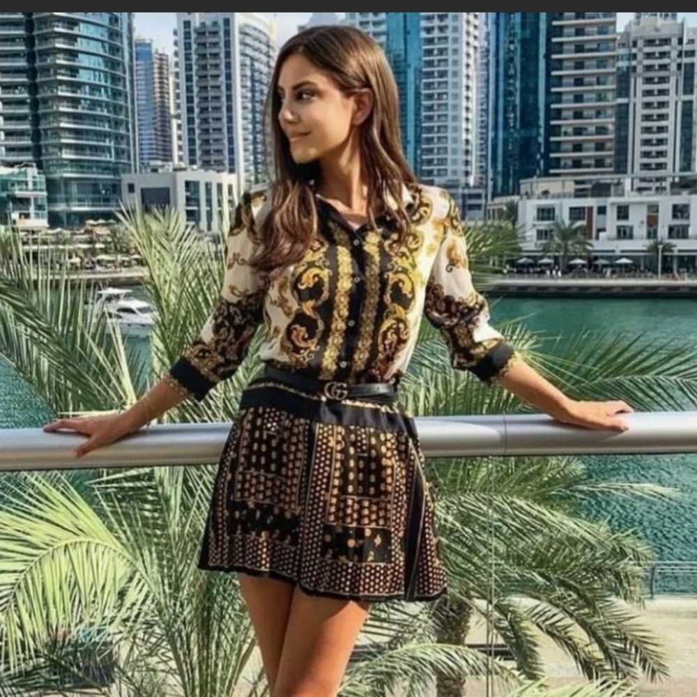 Zara Pleated dress